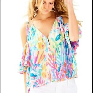 Lilly Pulitzer Bellamie Top size XS (d)4